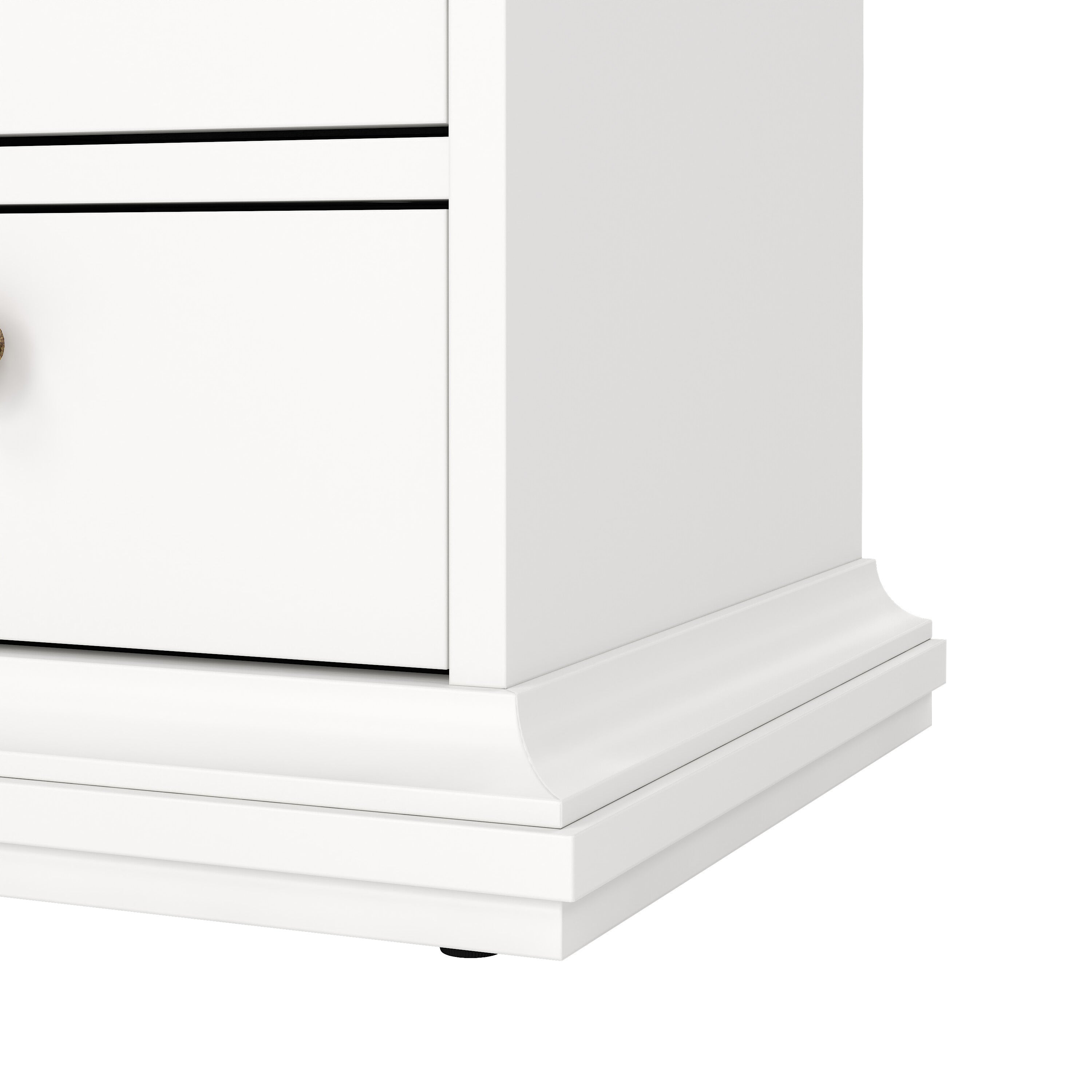 Primrose Bedside 2 Drawers in White