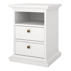 Primrose Bedside 2 Drawers in White