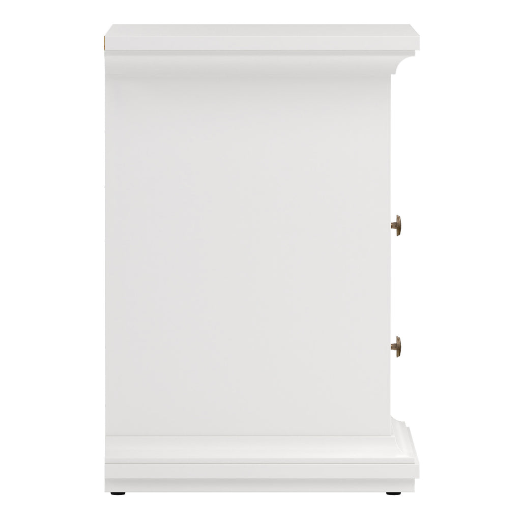 Primrose Bedside 2 Drawers in White