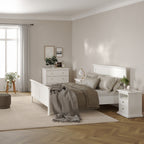 Primrose Bedside 2 Drawers in White