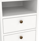 Primrose Bedside 2 Drawers in White