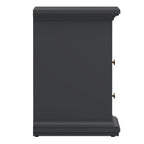 Primrose Bedside 2 Drawers in Matt Grey