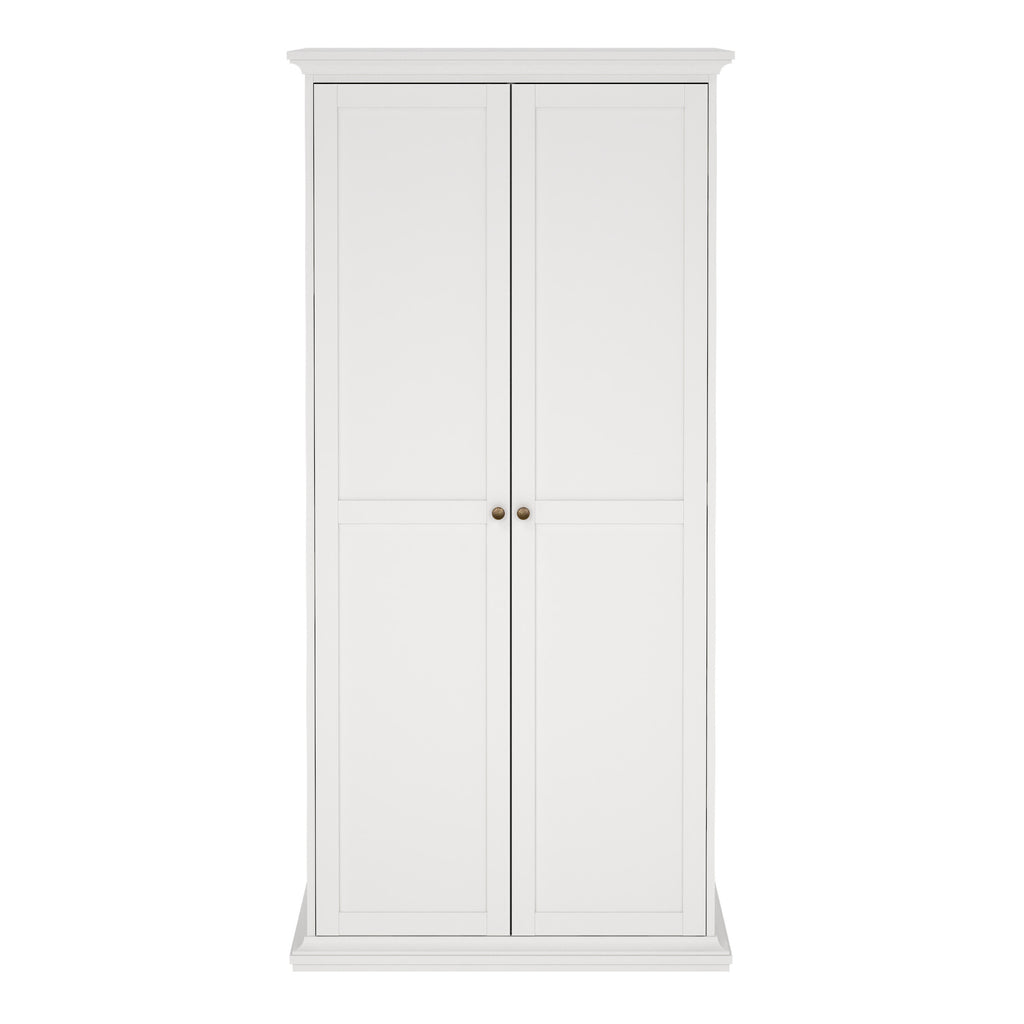 Primrose Wardrobe with 2 Doors in White