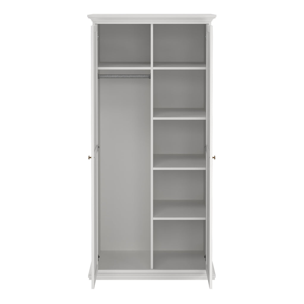 Primrose Wardrobe with 2 Doors in White
