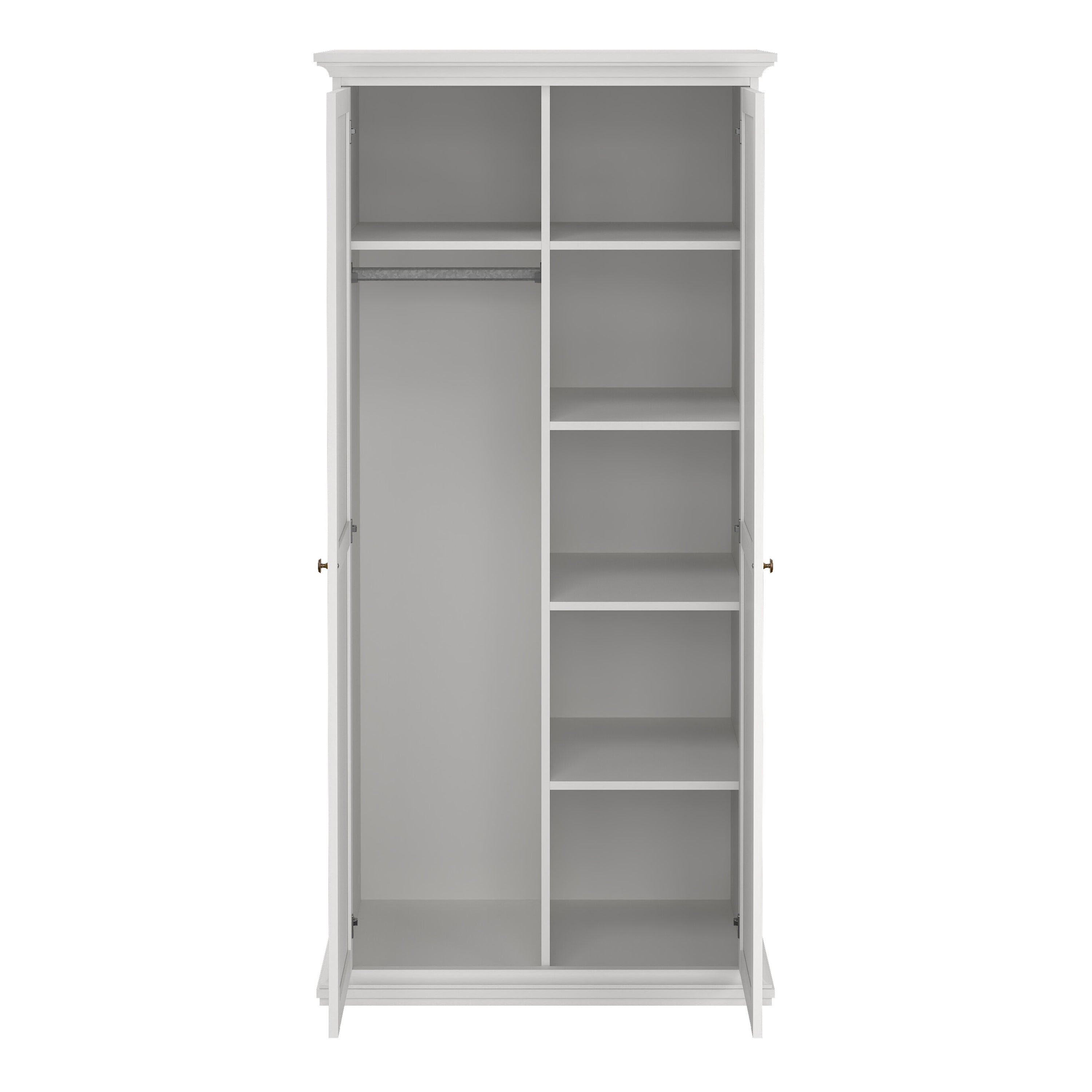 Primrose Wardrobe with 2 Doors in White