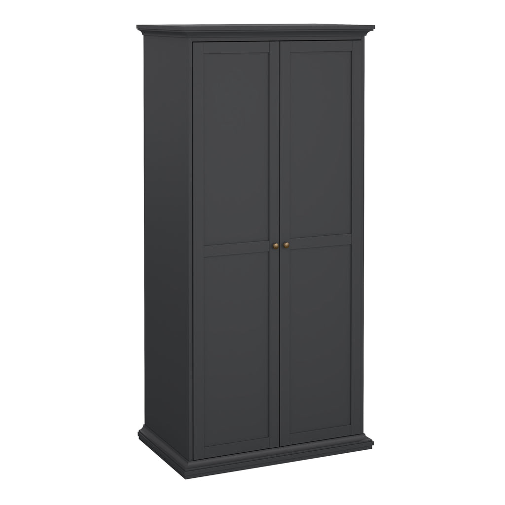 Primrose Wardrobe with 2 Doors in Matt Grey