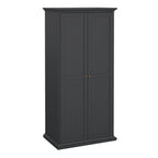 Primrose Wardrobe with 2 Doors in Matt Grey
