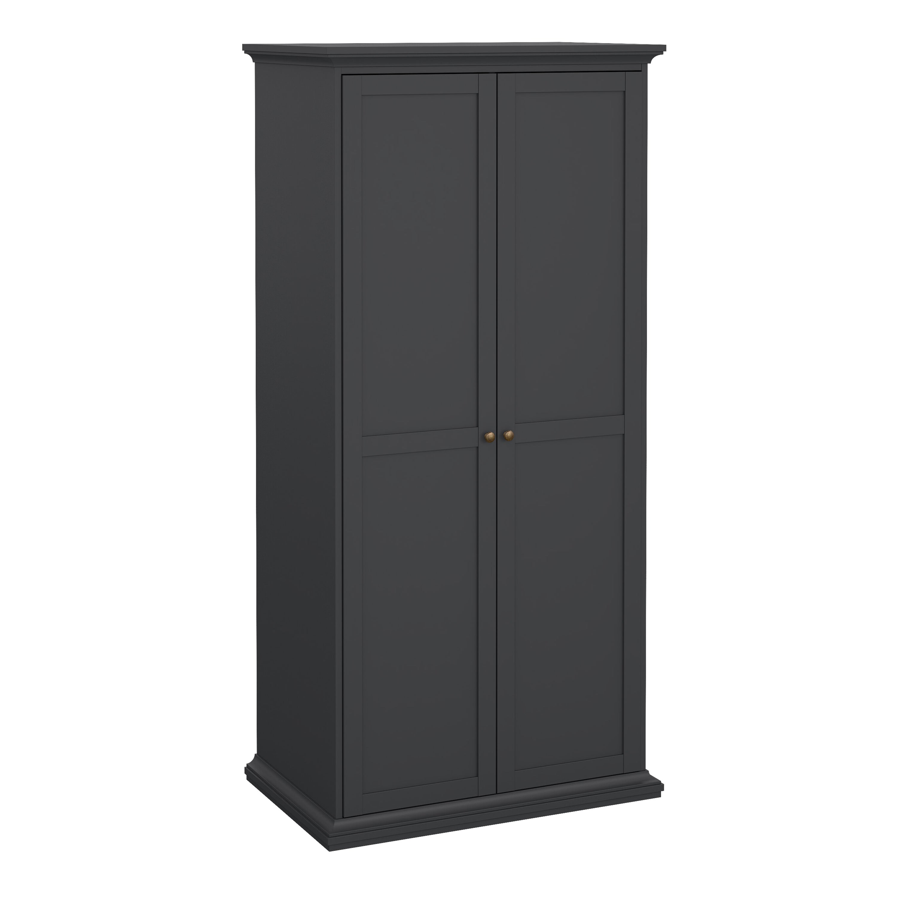 Primrose Wardrobe with 2 Doors in Matt Grey