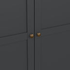 Primrose Wardrobe with 2 Doors in Matt Grey