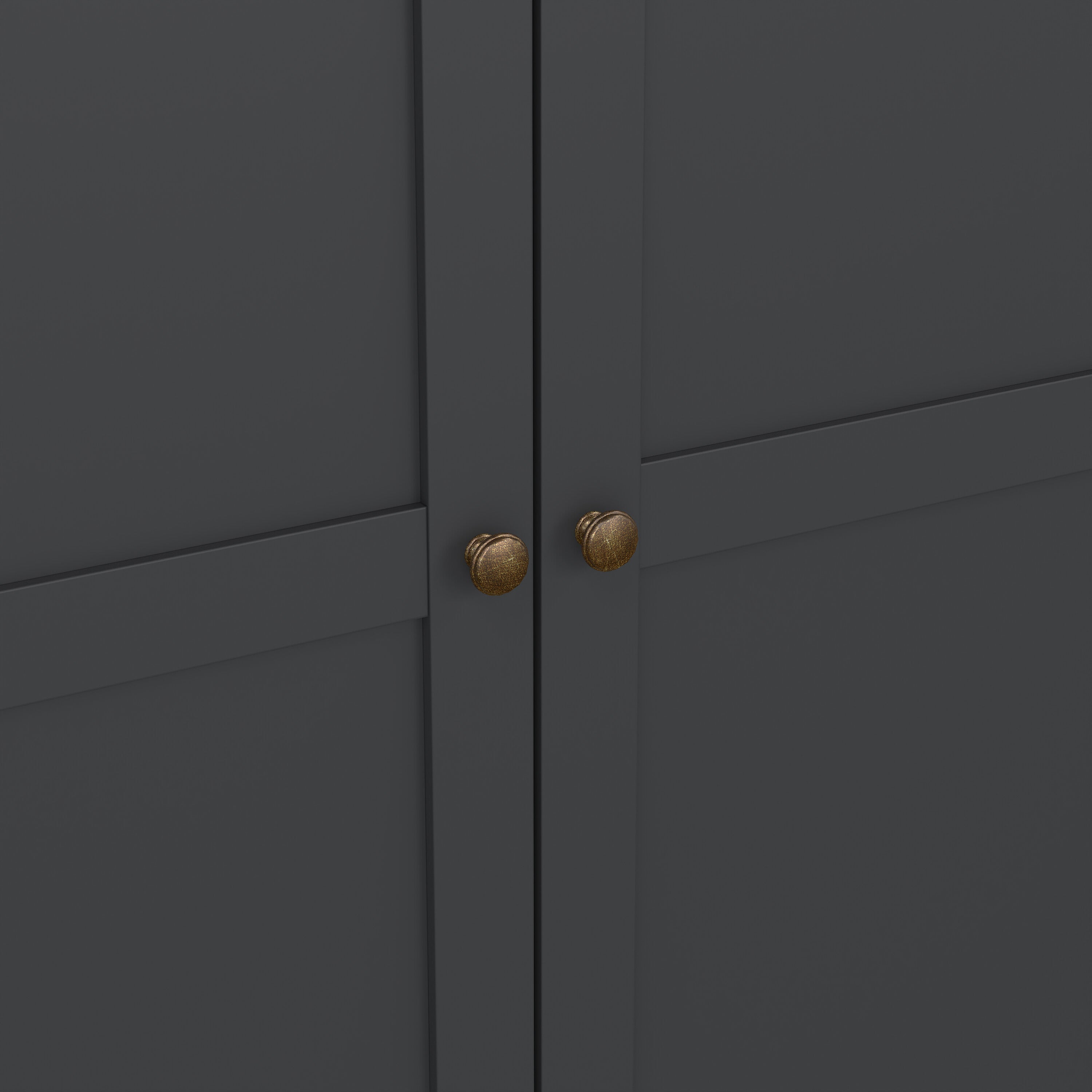 Primrose Wardrobe with 2 Doors in Matt Grey