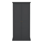 Primrose Wardrobe with 2 Doors in Matt Grey