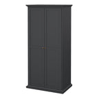 Primrose Wardrobe with 2 Doors in Matt Grey
