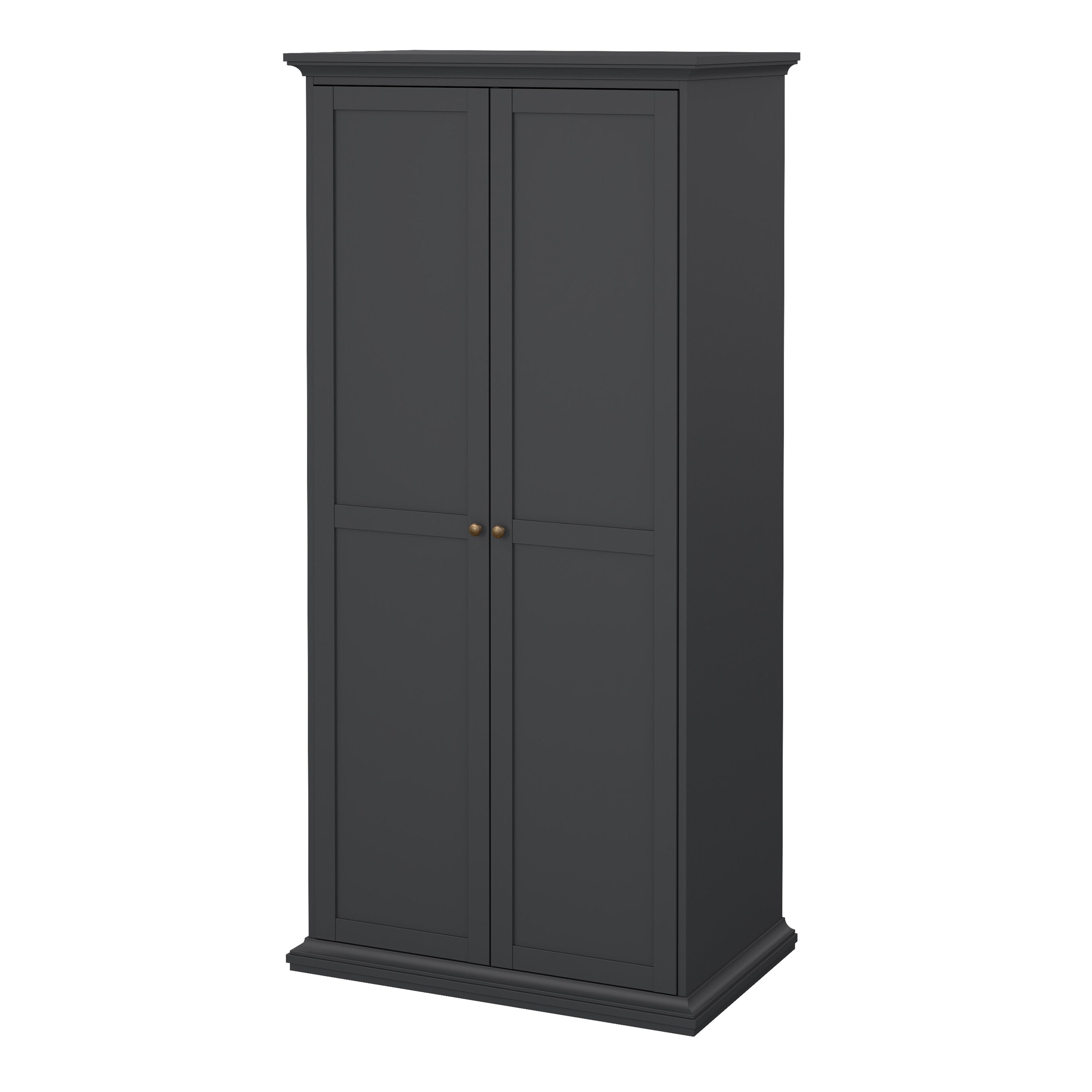 Primrose Wardrobe with 2 Doors in Matt Grey