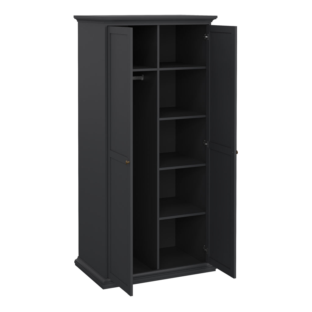 Primrose Wardrobe with 2 Doors in Matt Grey