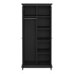 Primrose Wardrobe with 2 Doors in Matt Grey