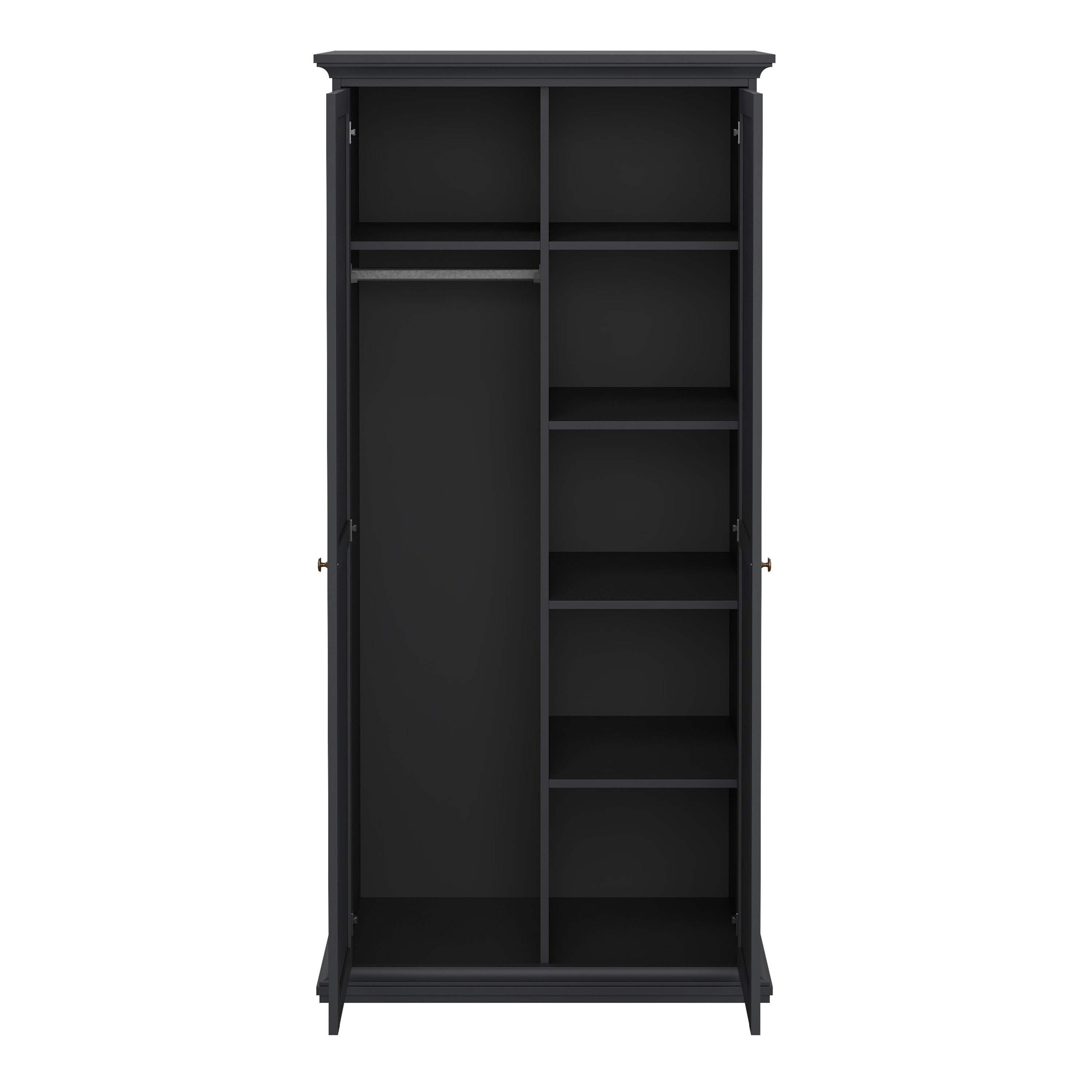 Primrose Wardrobe with 2 Doors in Matt Grey