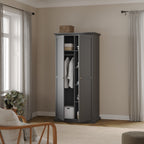 Primrose Wardrobe with 2 Doors in Matt Grey