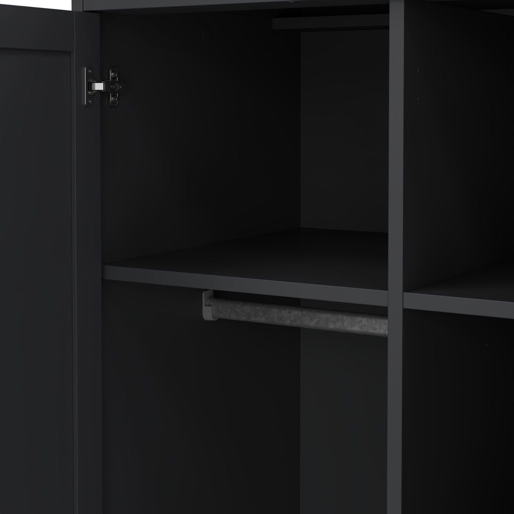 Primrose Wardrobe with 2 Doors in Matt Grey