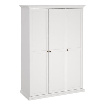 Primrose Wardrobe with 3 Doors in White