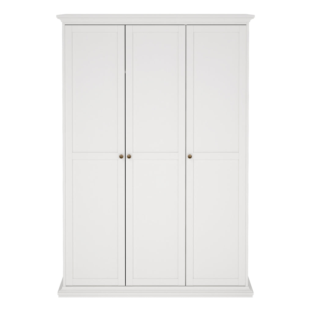 Primrose Wardrobe with 3 Doors in White