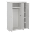 Primrose Wardrobe with 3 Doors in White