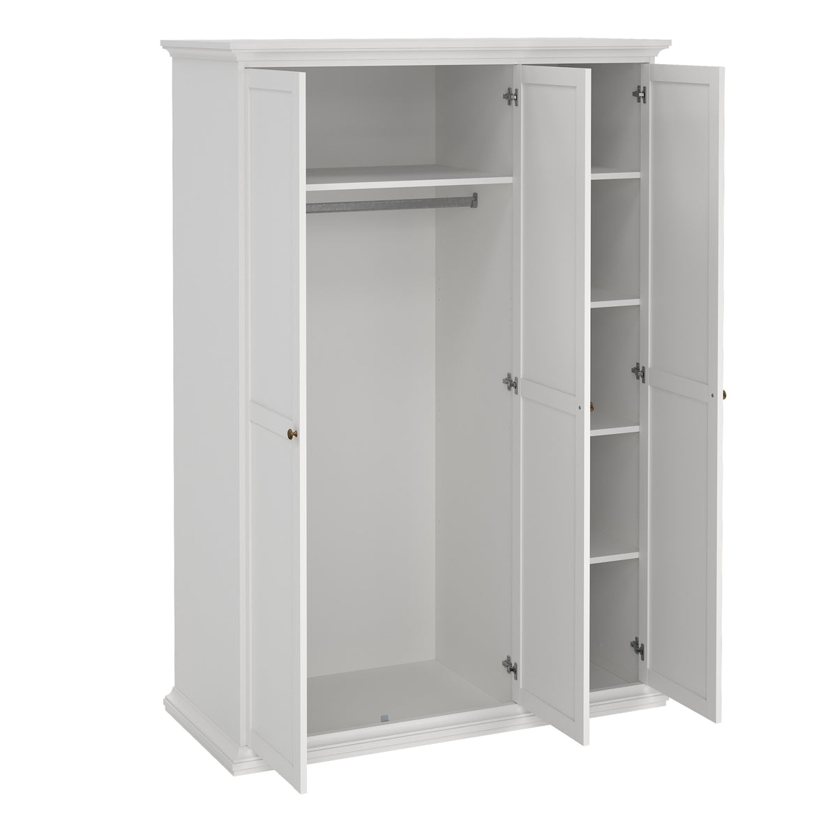 Primrose Wardrobe with 3 Doors in White