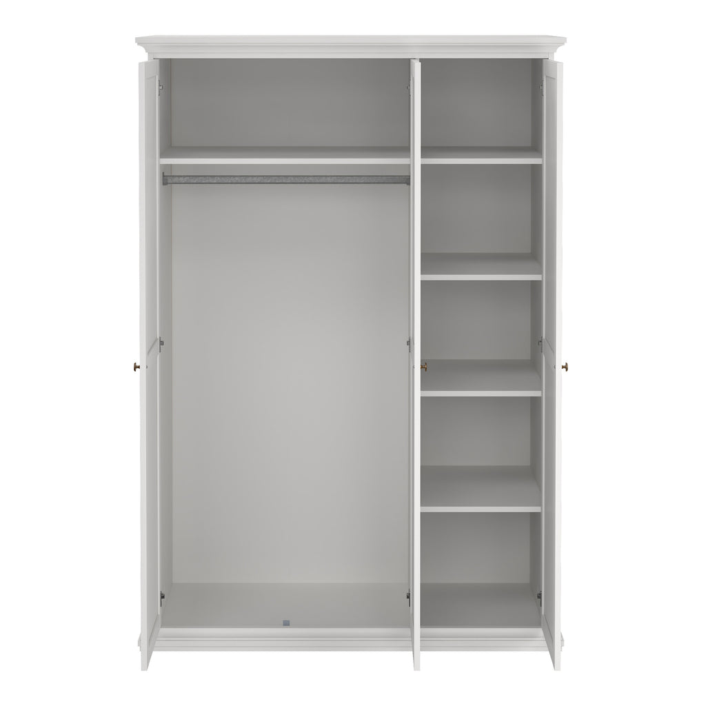 Primrose Wardrobe with 3 Doors in White
