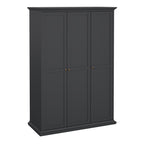 Primrose Wardrobe with 3 Doors in Matt Grey