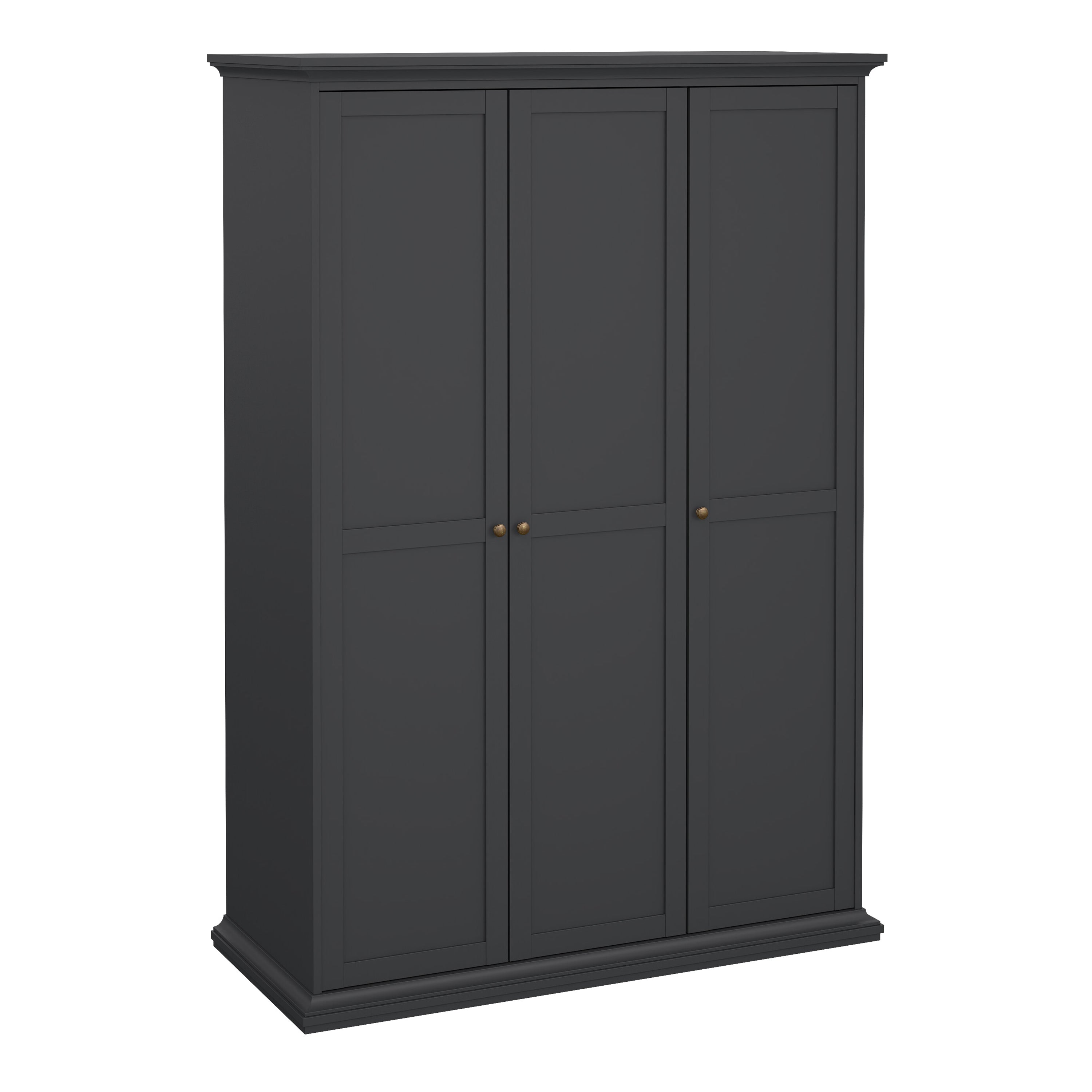 Primrose Wardrobe with 3 Doors in Matt Grey