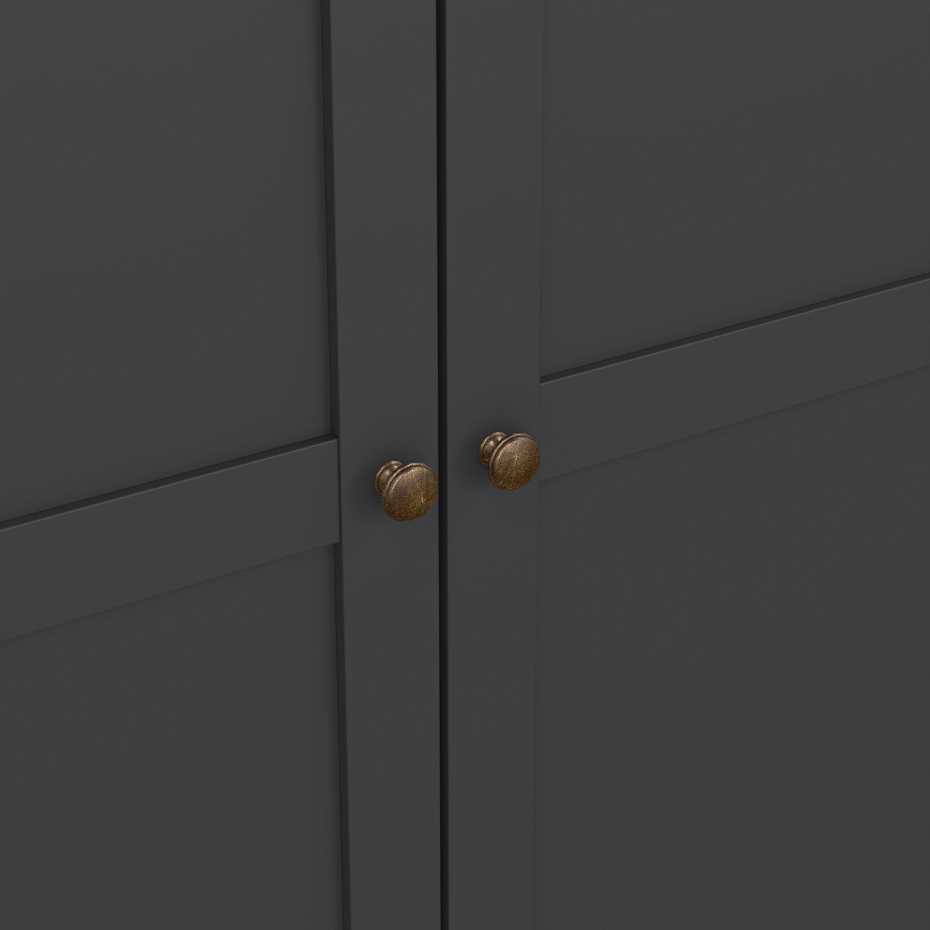 Primrose Wardrobe with 3 Doors in Matt Grey