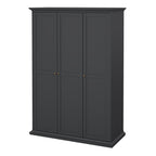 Primrose Wardrobe with 3 Doors in Matt Grey