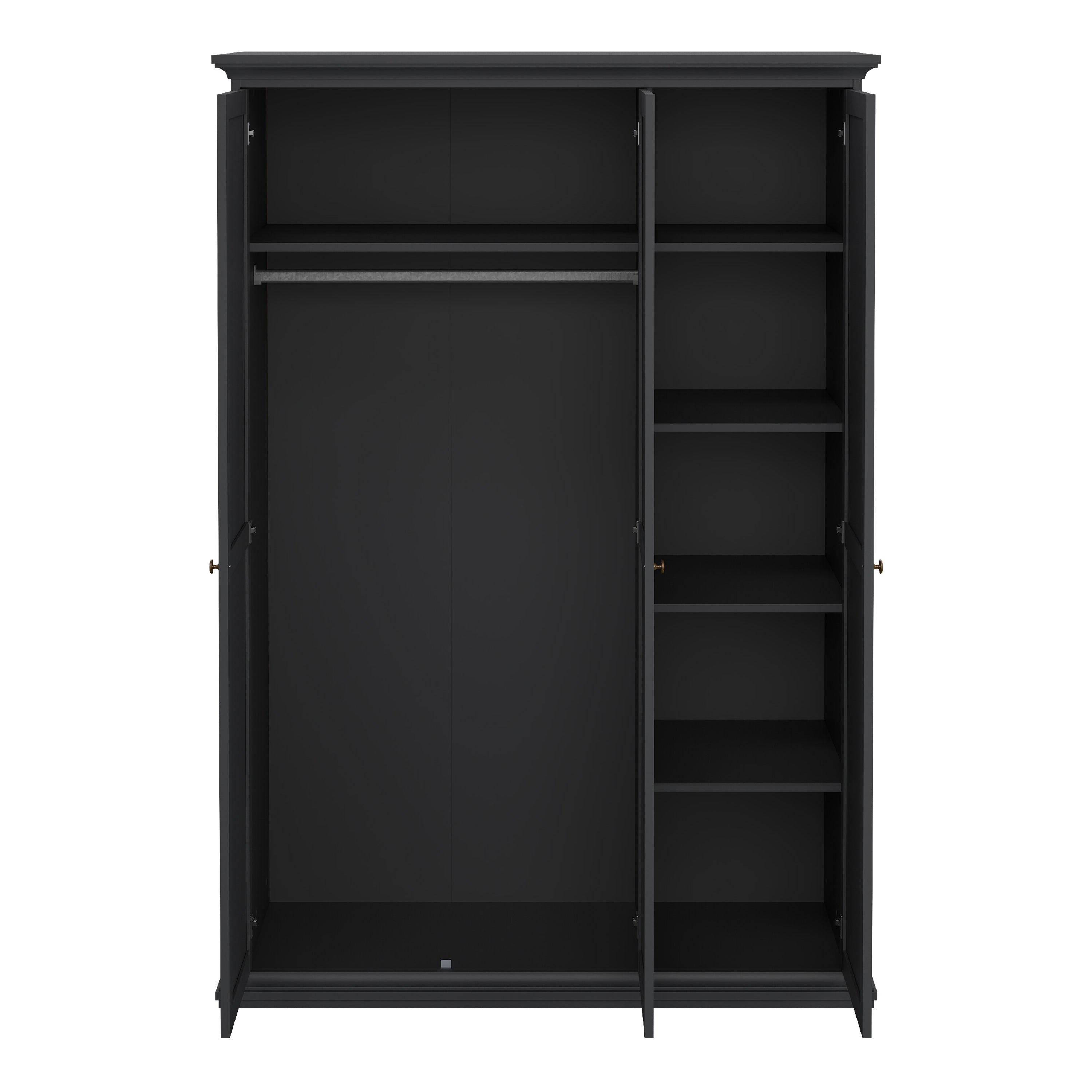 Primrose Wardrobe with 3 Doors in Matt Grey