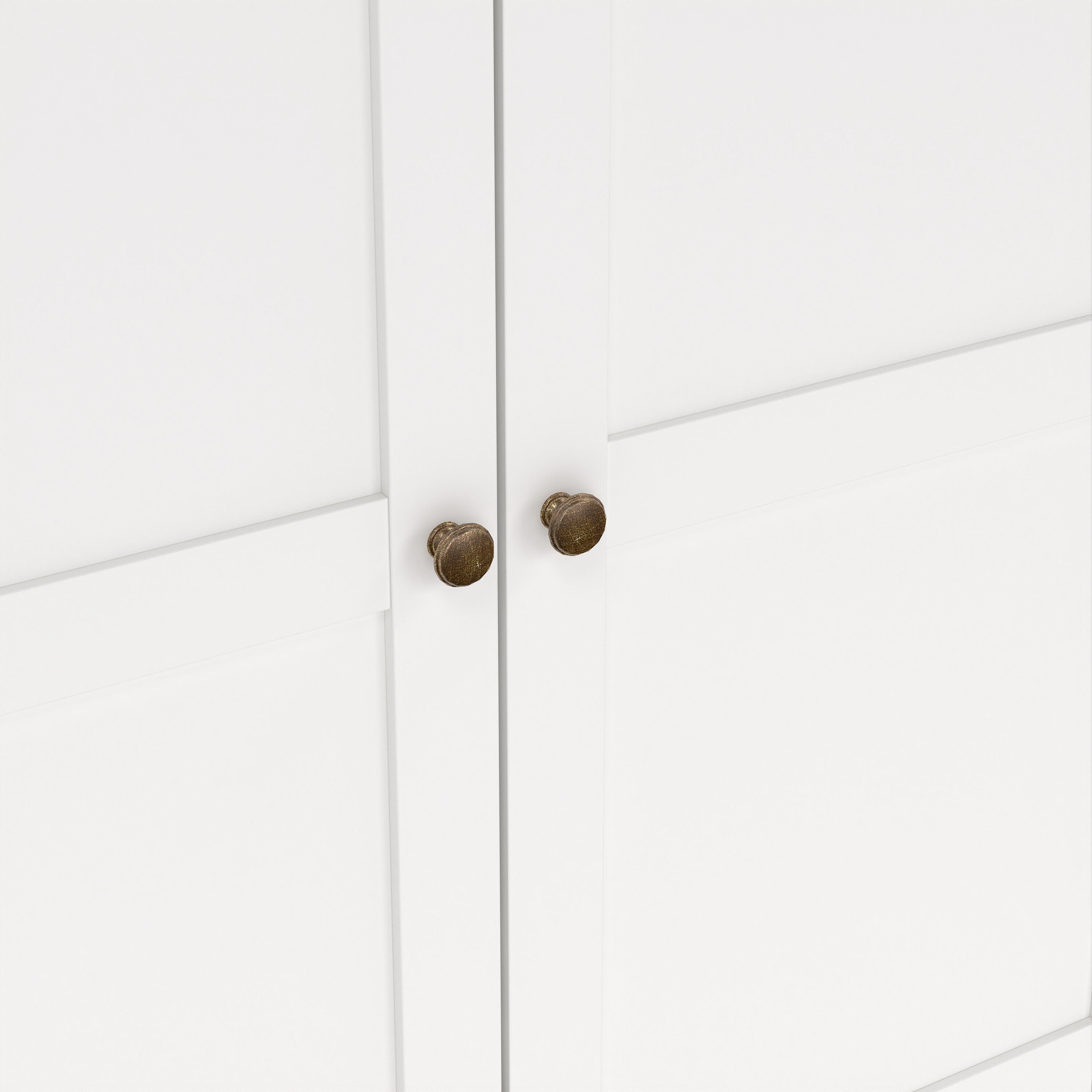 Primrose Wardrobe with 4 Doors and 2 Drawers in White
