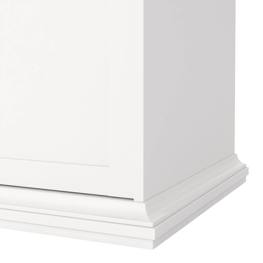 Primrose Wardrobe with 4 Doors and 2 Drawers in White
