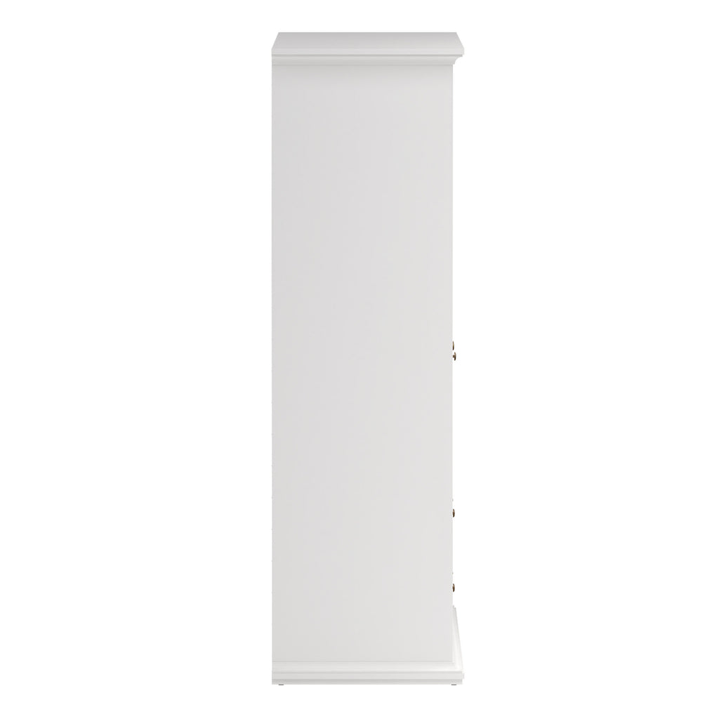 Primrose Wardrobe with 4 Doors and 2 Drawers in White