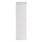 Primrose Wardrobe with 4 Doors and 2 Drawers in White