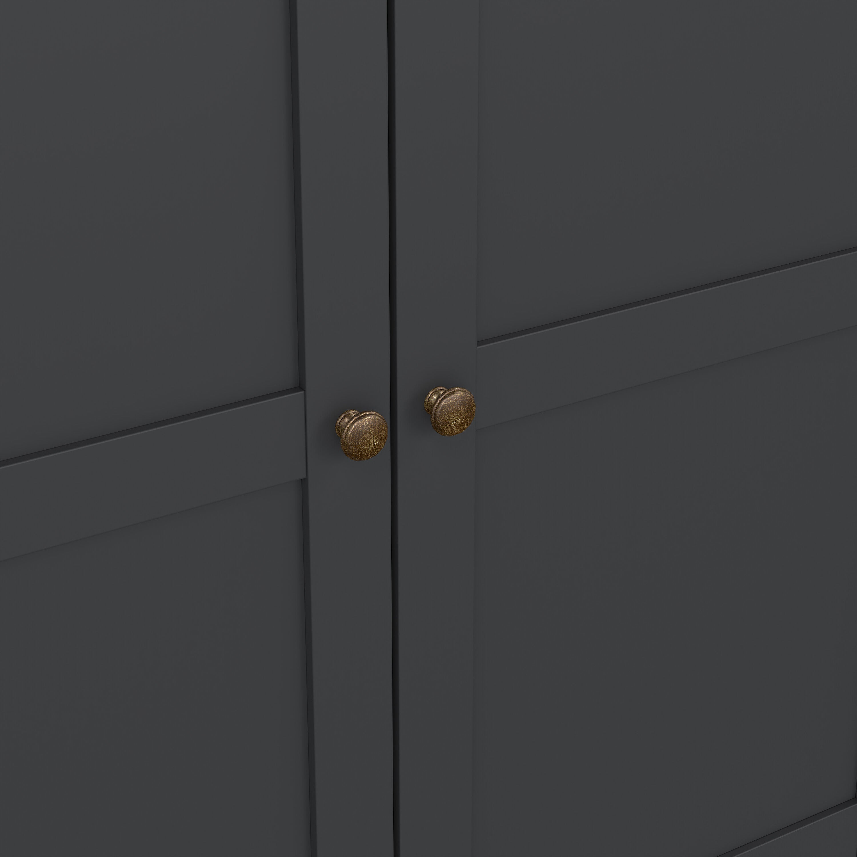 Primrose Wardrobe with 4 Doors and 2 Drawers in Matt Grey