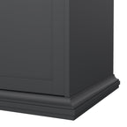 Primrose Wardrobe with 4 Doors and 2 Drawers in Matt Grey
