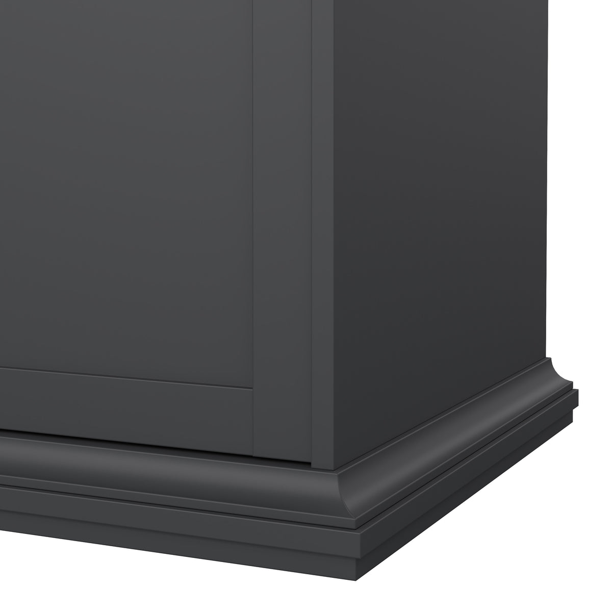 Primrose Wardrobe with 4 Doors and 2 Drawers in Matt Grey