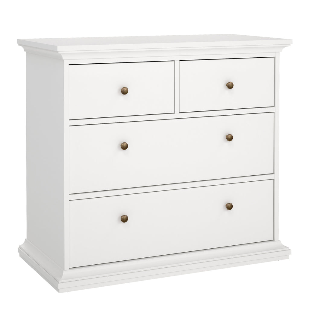 Primrose Chest of 4 Drawers in White