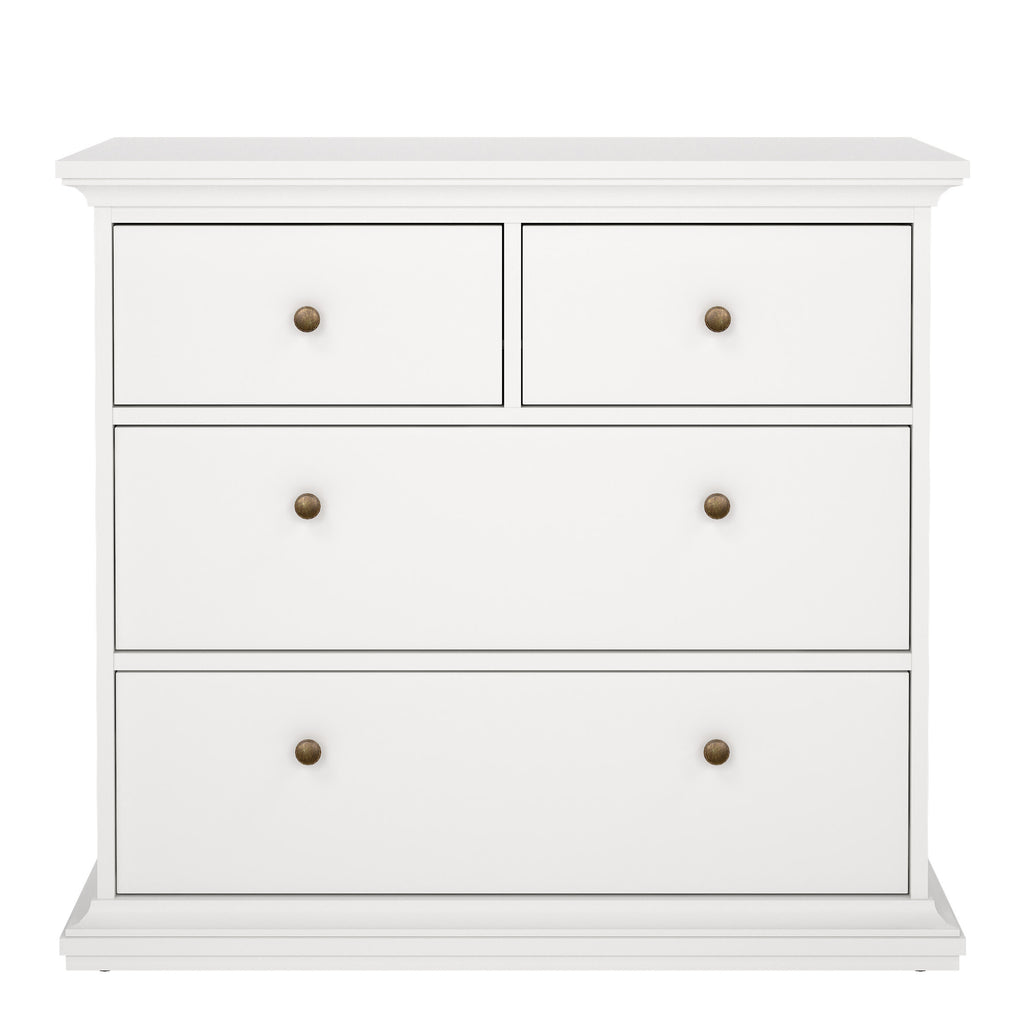 Primrose Chest of 4 Drawers in White
