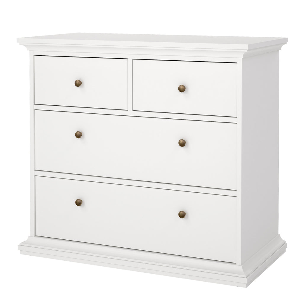 Primrose Chest of 4 Drawers in White
