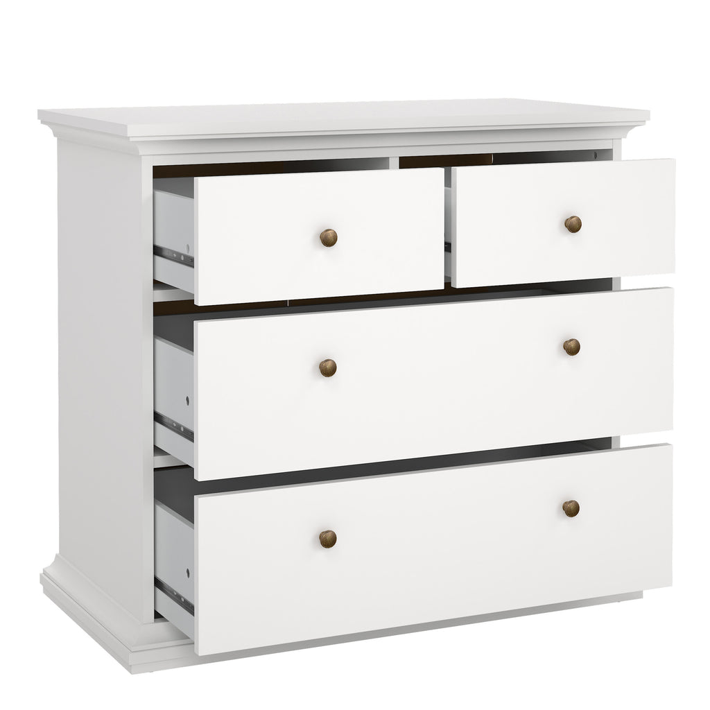 Primrose Chest of 4 Drawers in White
