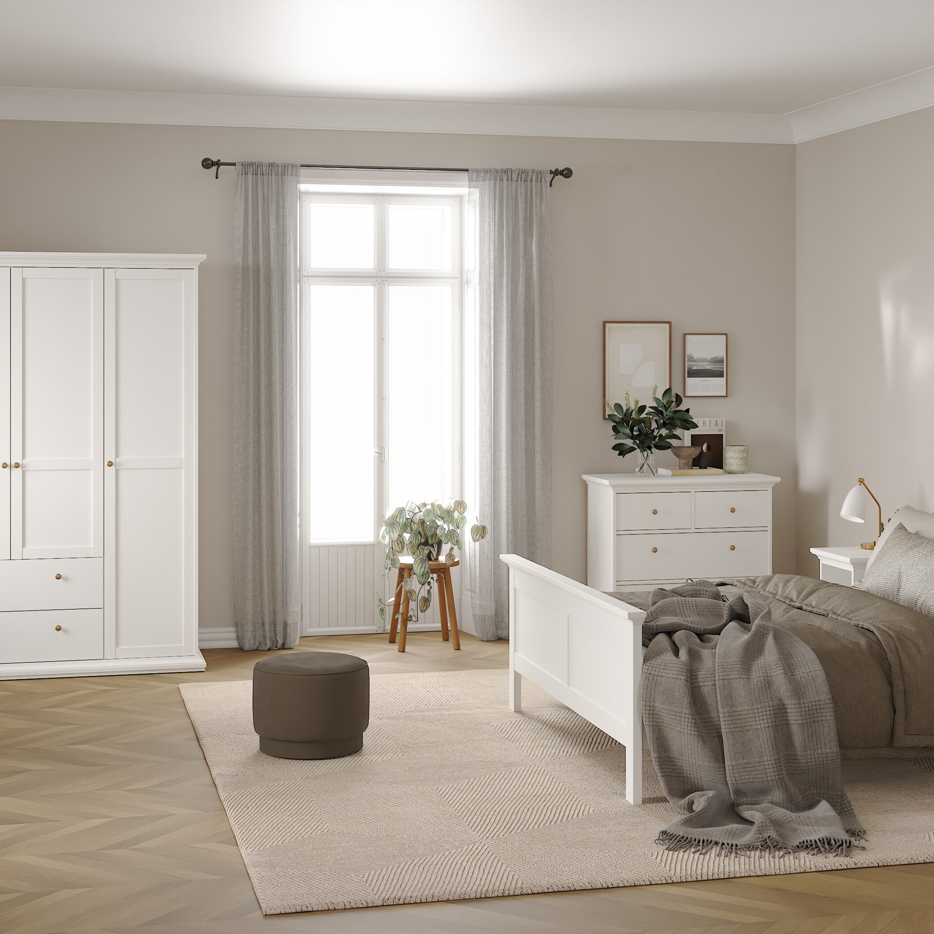 Primrose Chest of 4 Drawers in White
