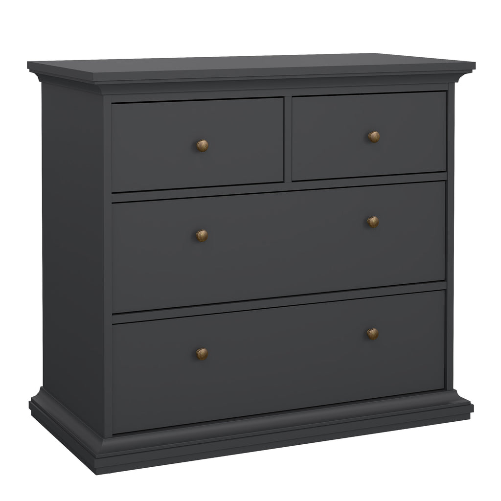 Primrose Chest of 4 Drawers in Matt Grey
