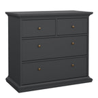 Primrose Chest of 4 Drawers in Matt Grey