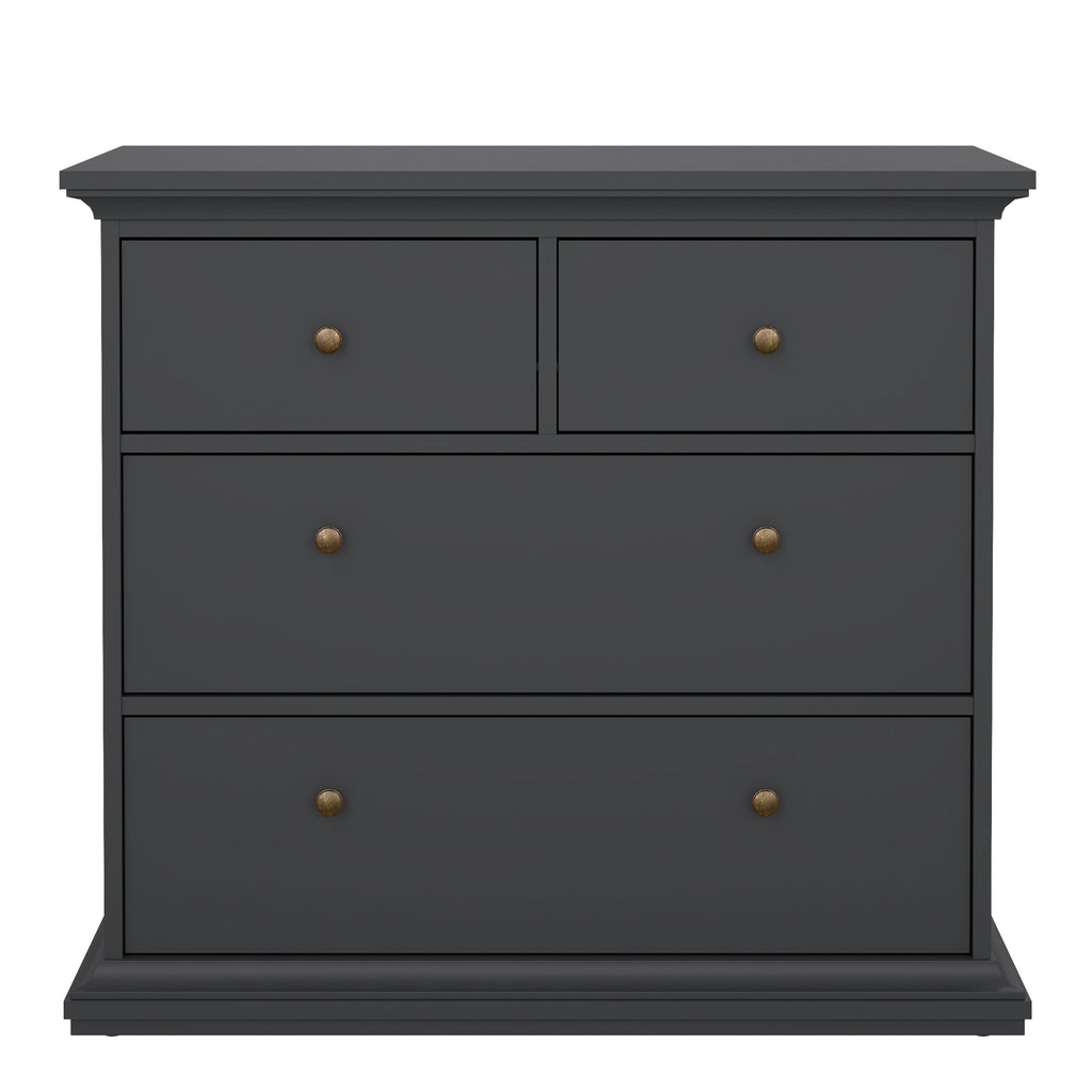 Primrose Chest of 4 Drawers in Matt Grey