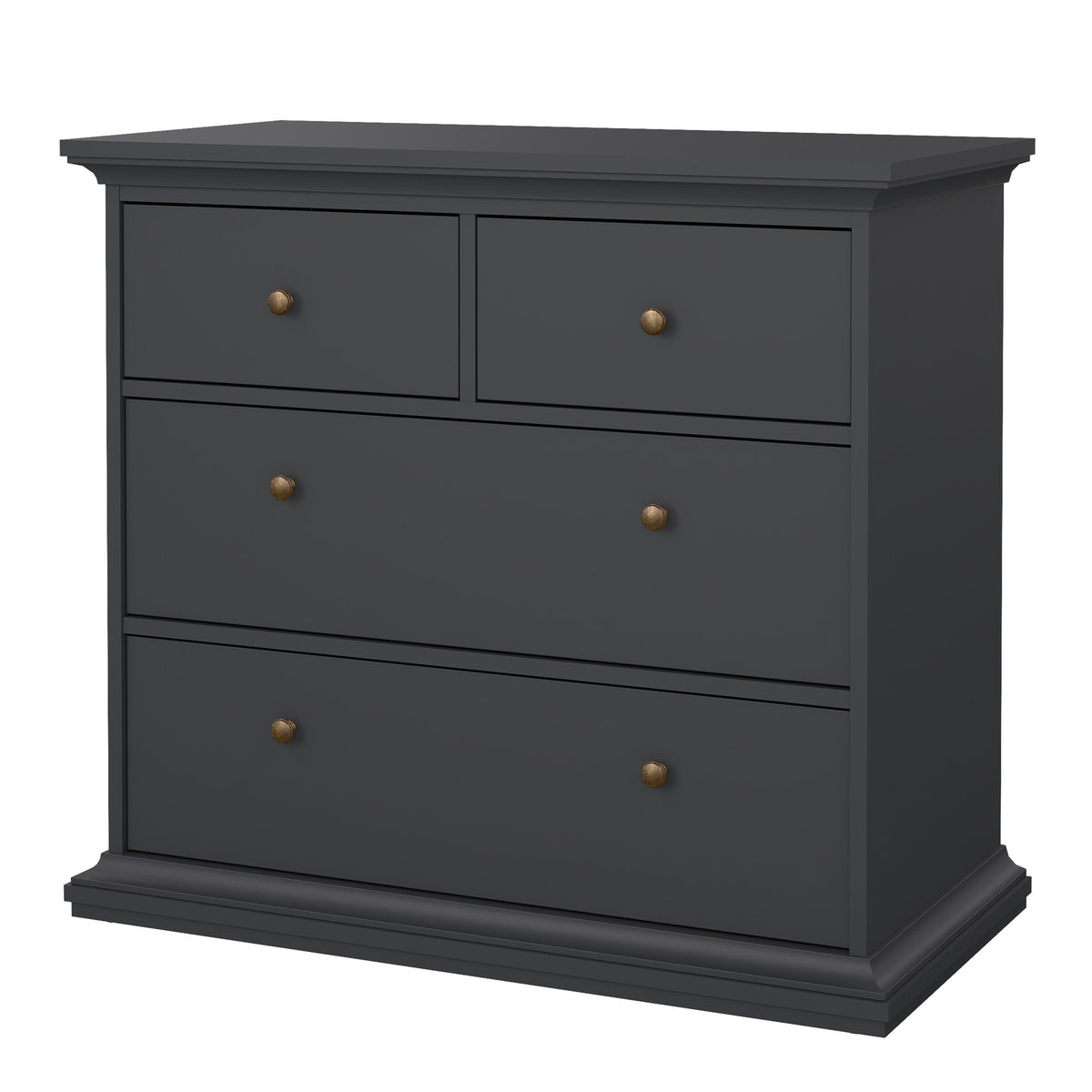 Primrose Chest of 4 Drawers in Matt Grey