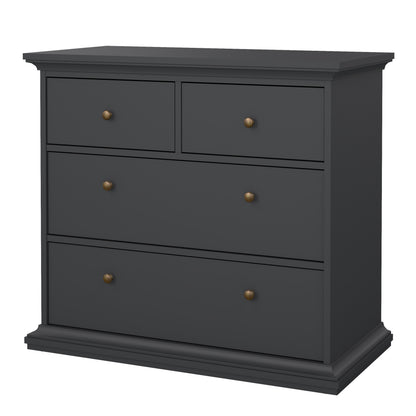 Primrose Chest of 4 Drawers in Matt Grey