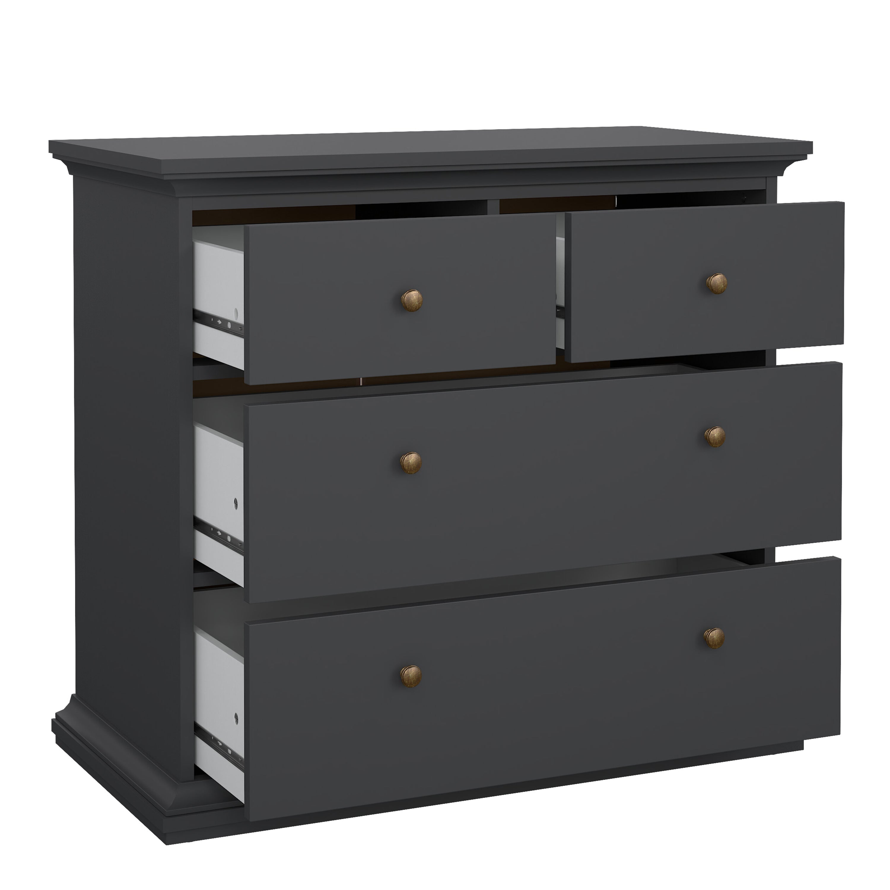 Primrose Chest of 4 Drawers in Matt Grey